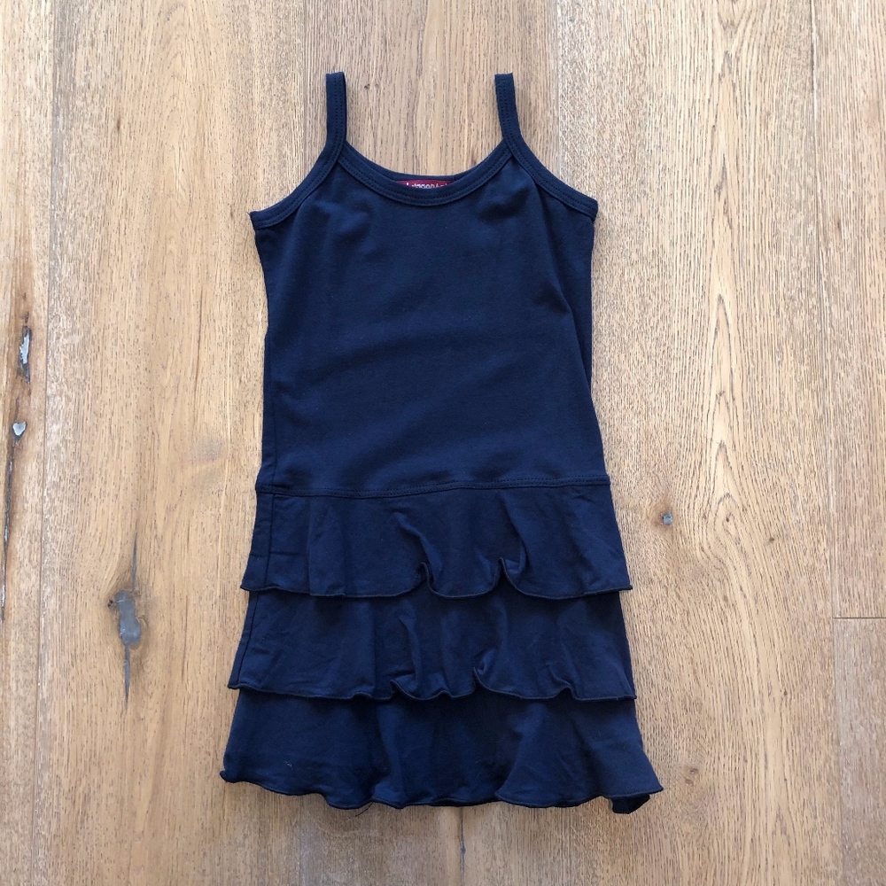 🦊 NEW Red Wagon Navy Ruffle Tier Dress